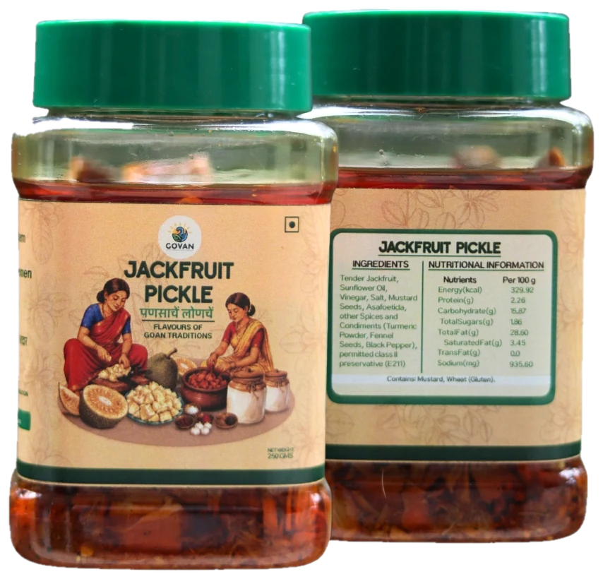 Jackfruit Pickle, front and back of pack